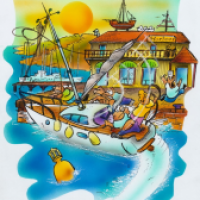 docking sailboat