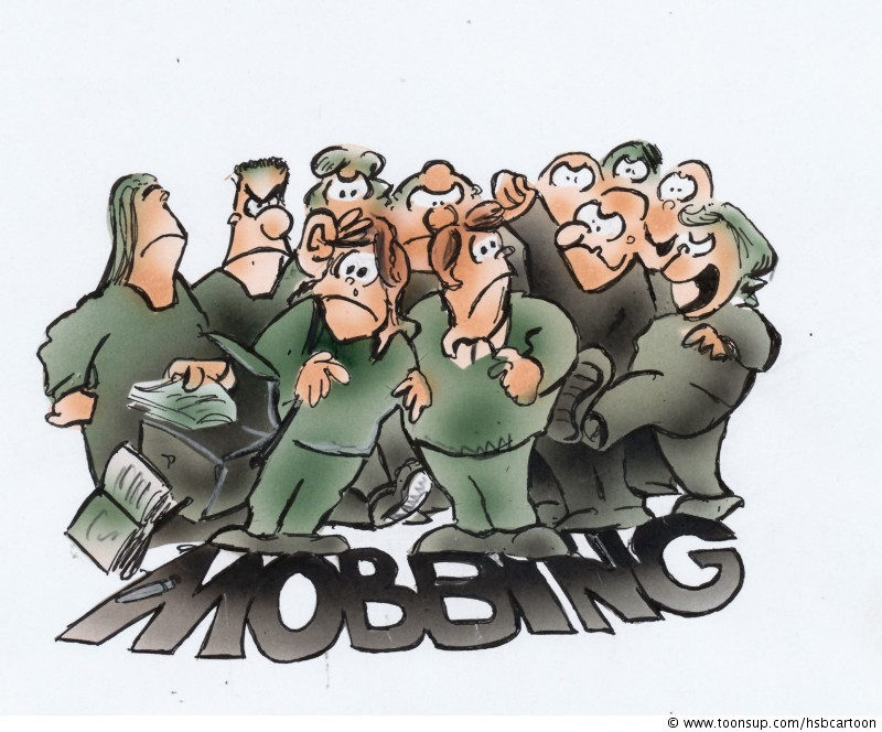 Cartoon: mobbing 1