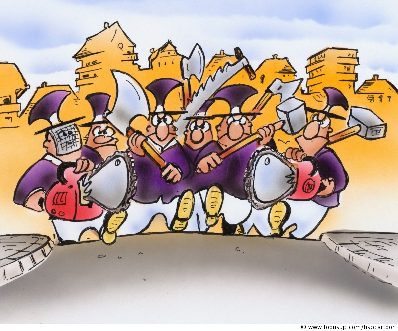 Cartoon: Auf dem Holzweg 1