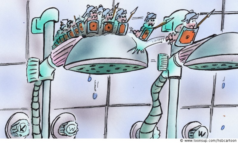 Cartoon: Leggionellen 1