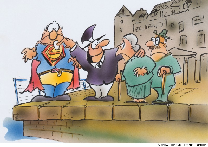 Cartoon: Stadtwacht 1