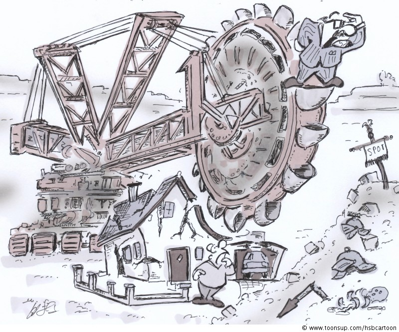 Cartoon: Tagebau 1