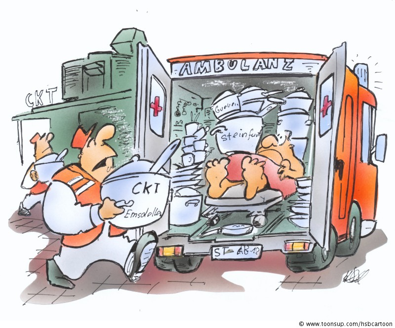 Cartoon: Krankenhausküche 1