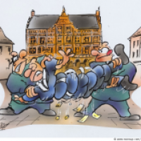 Bürger in die Mangel