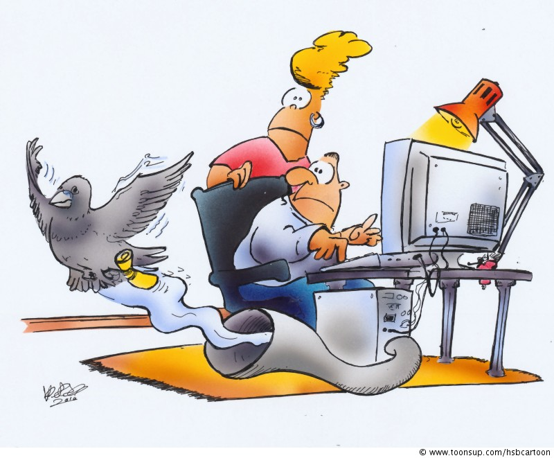 Cartoon: Internet auf dem Lande 1
