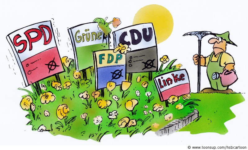 Cartoon: Wahlplakate 1