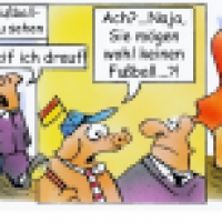 vor dem Stadion
