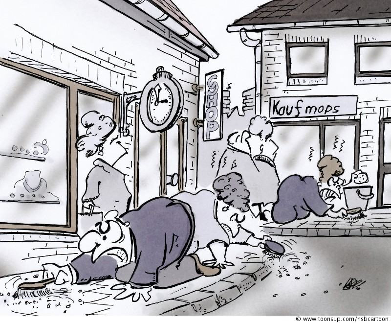 Cartoon: Sauberes Geschäft 1