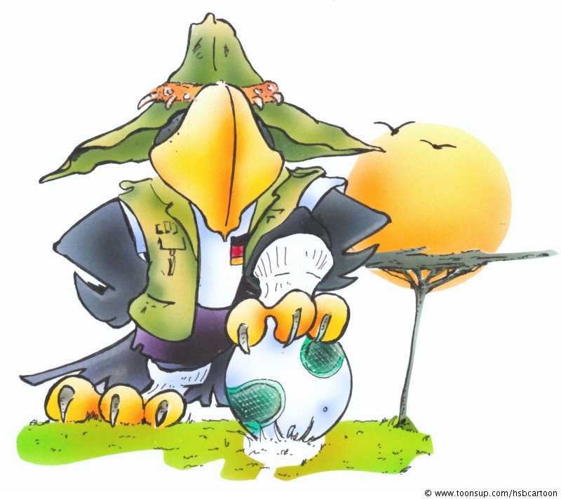 Cartoon: German eagle in South Africa 1
