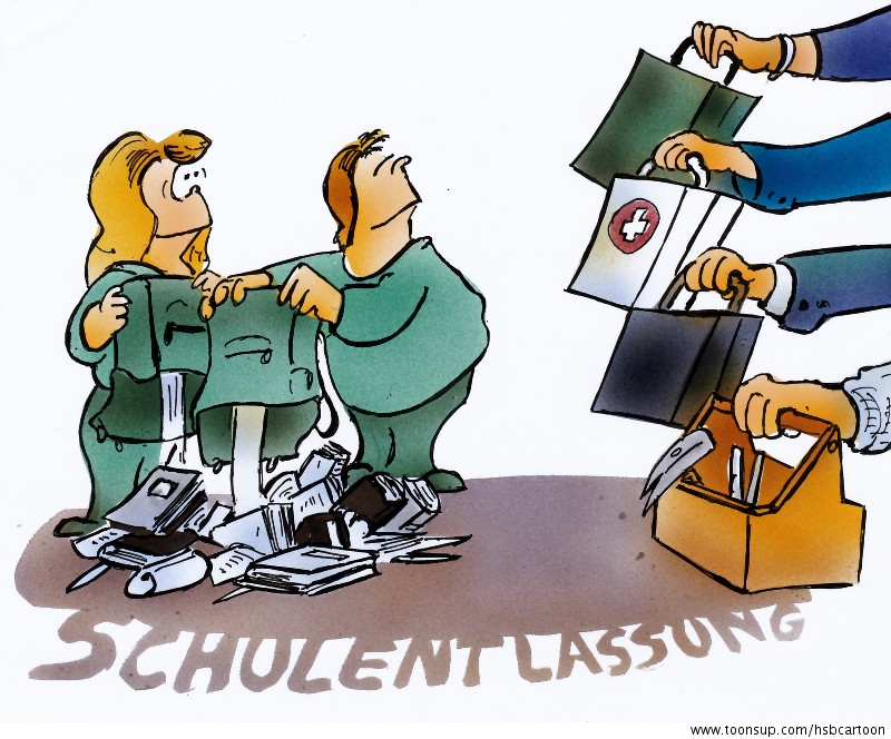 Cartoon: Schulentlassung 1