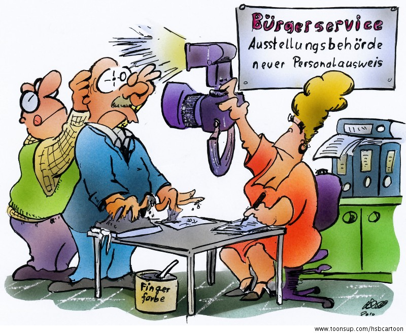 Cartoon: neuer Personalausweis 1