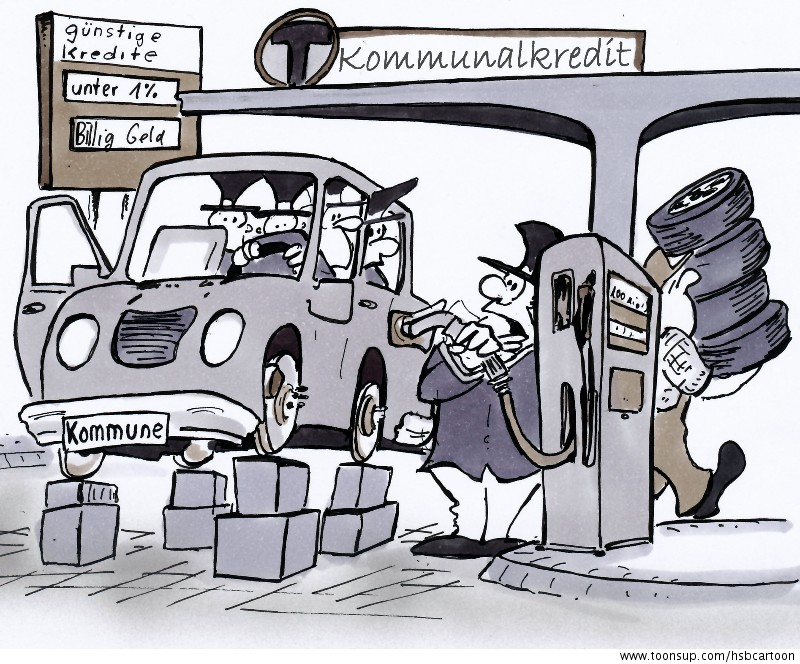 Cartoon: Kommunalkredit 1