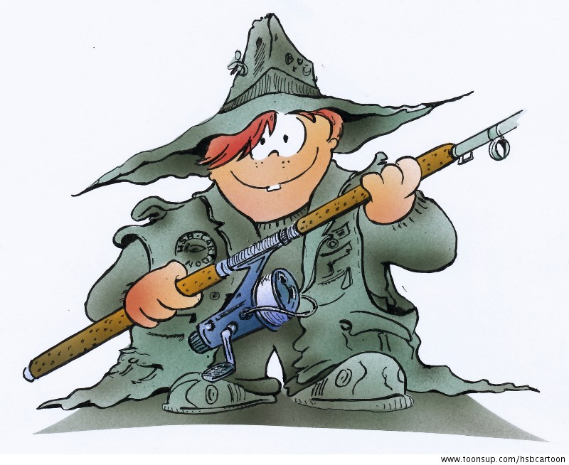 Illustration: fishing kid 1
