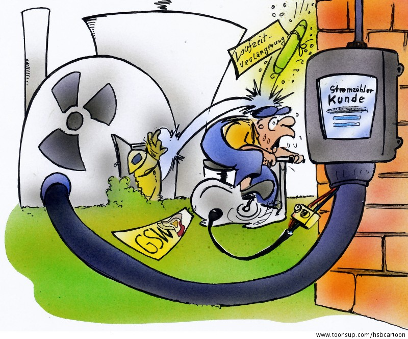 Cartoon: Laufzeitverlängerung 1