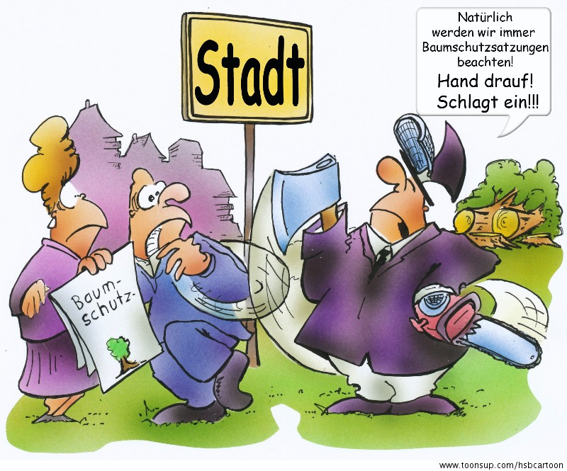 Cartoon: Naturschutz 1