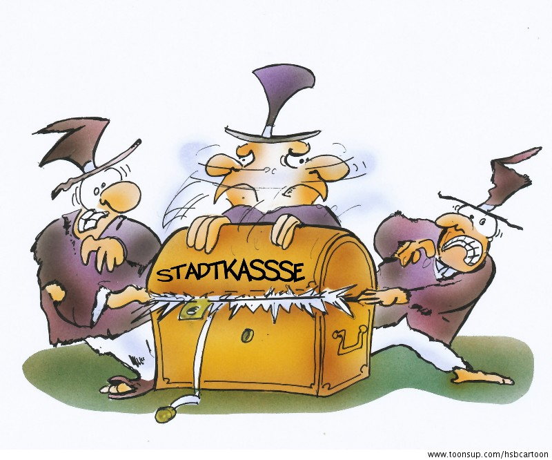 Cartoon: kommunaler Haushalt 1
