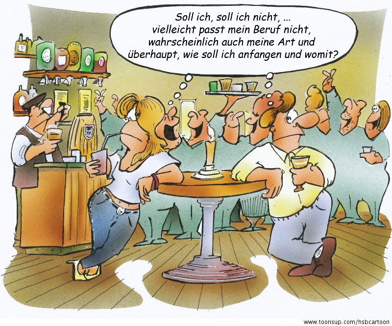 Cartoon: Schüchtern 1