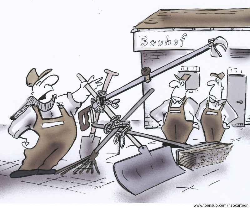Cartoon: Bauhof 1