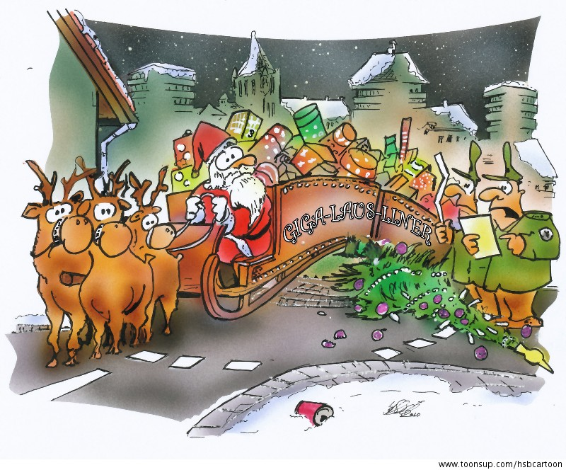 Cartoon: Weihnachts Gigaliner 1