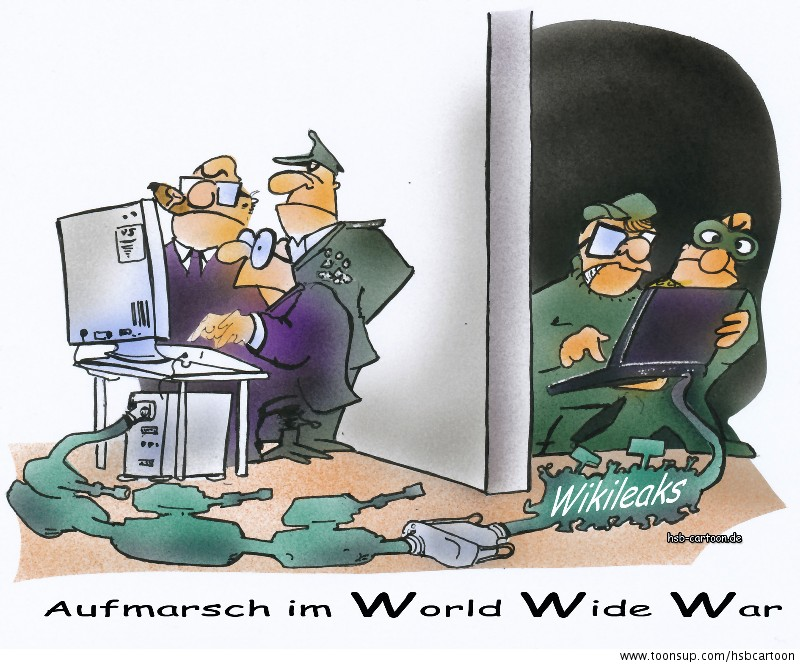 Cartoon: cyber war 1