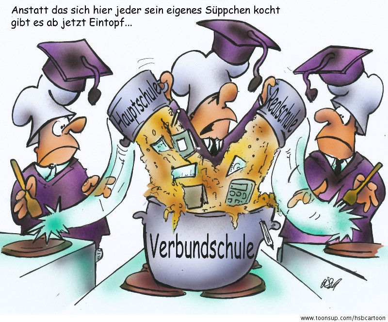 Cartoon: Verbundschule 1