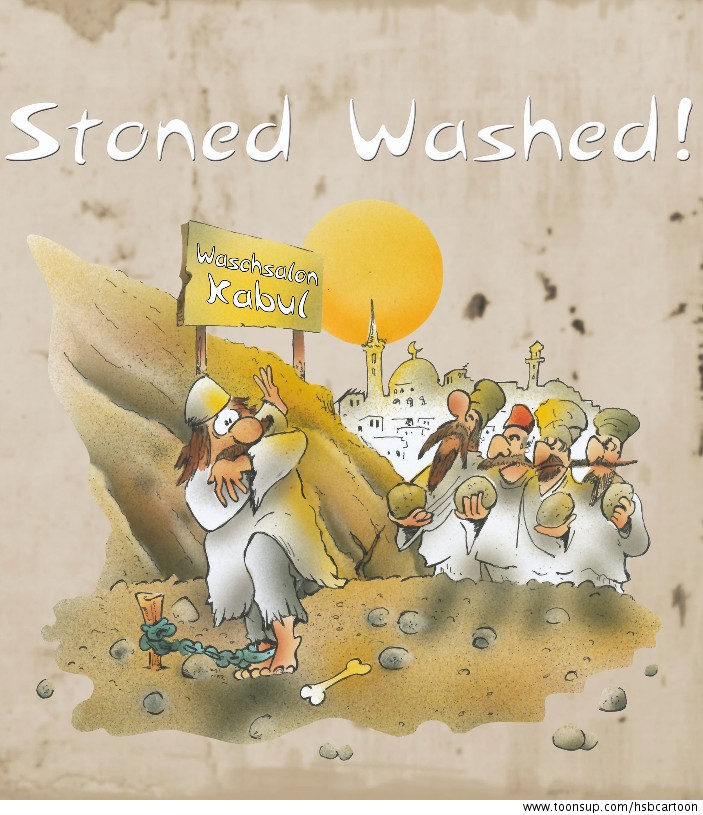 Cartoon: stoned washed 1