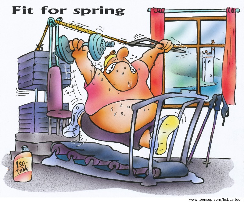 Cartoon: Fit in den Frühling 1