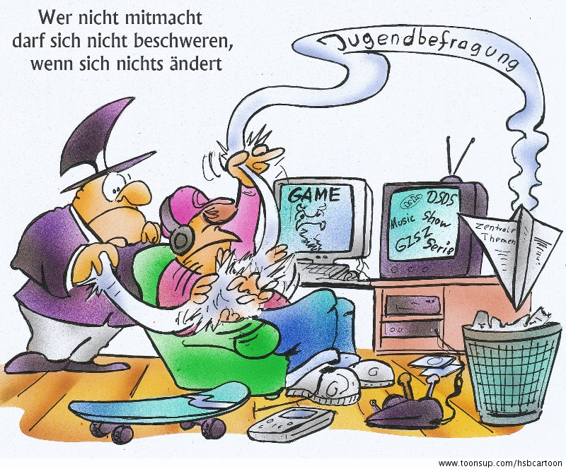 Cartoon: Jugendbefragung 1