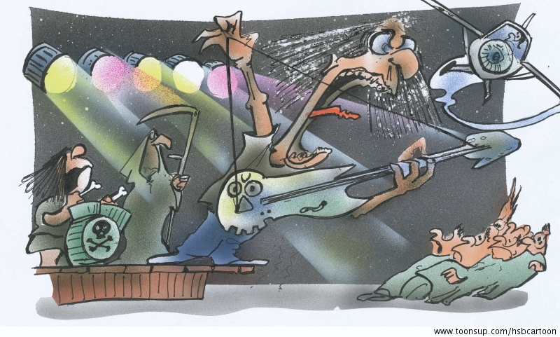 Cartoon: rock concert 1