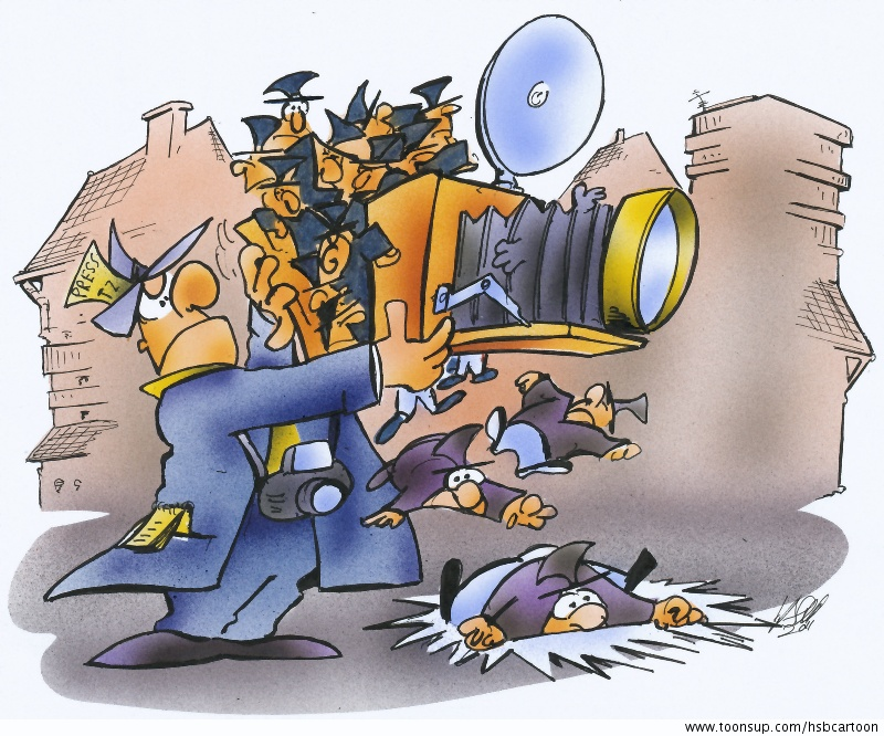 Cartoon: Kamerageile Politiker 1