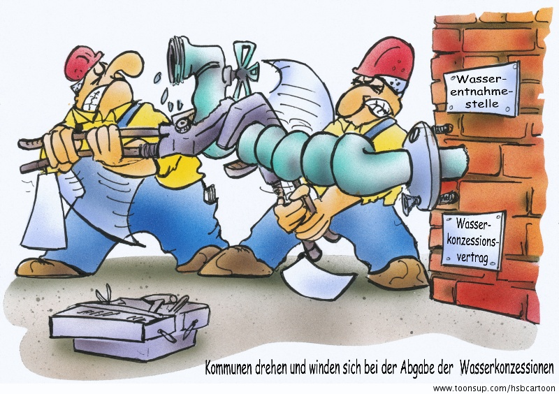 Cartoon: Wasserkonzession 1