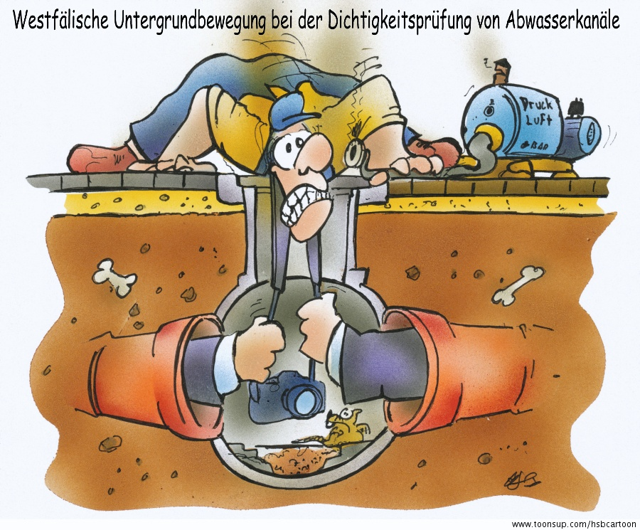 Cartoon: Dichtigkeitsprüfung 1