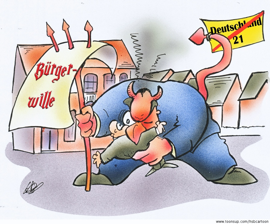 Cartoon: Teufel Bürger 1