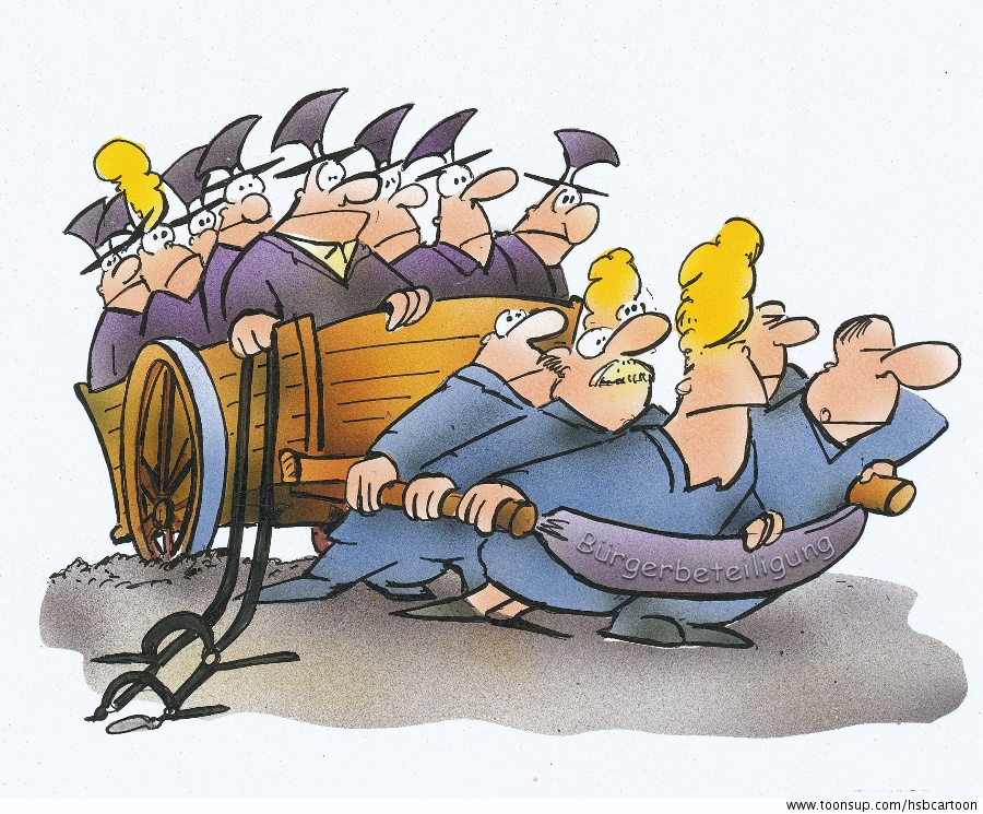 Cartoon: Bürgerbeteiligung 1