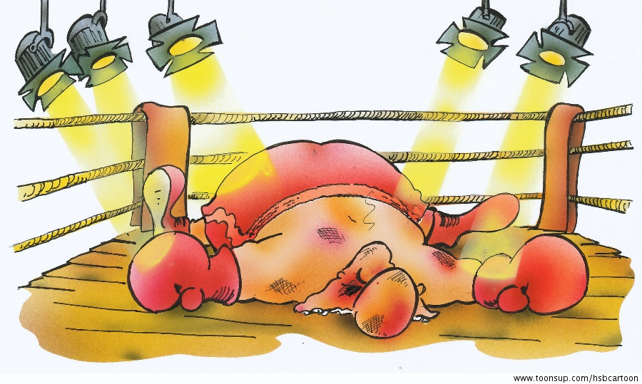 Cartoon: the boxer 1