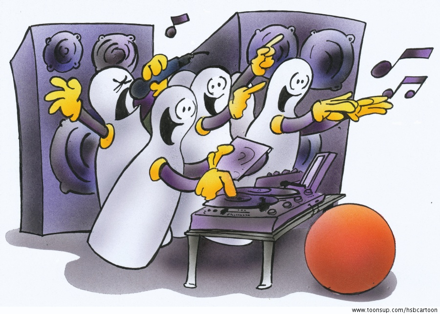 Cartoon: Bowlingparty 1