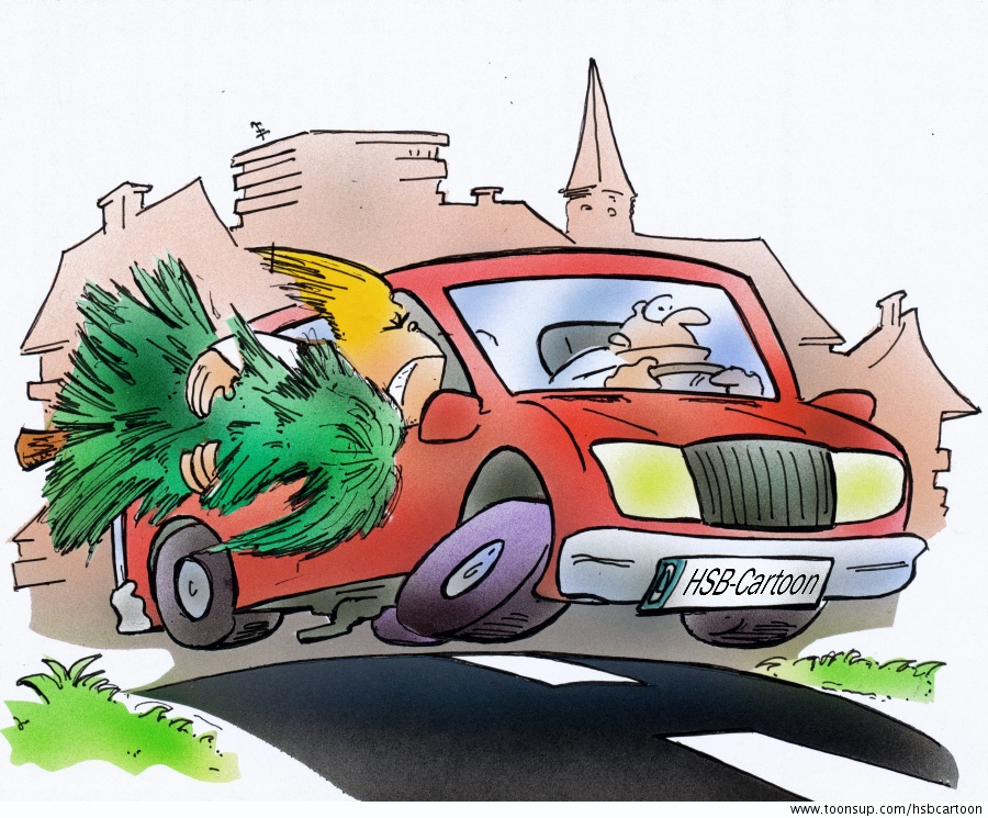 Cartoon: Weihnachtsendspurt 1