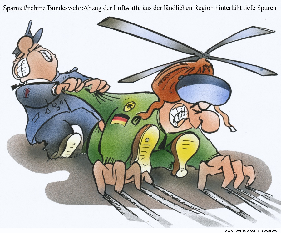 Cartoon: Bundeswehrsparplan 1