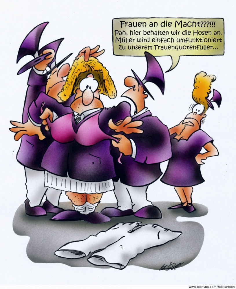 Cartoon: Frauen an die Macht 1