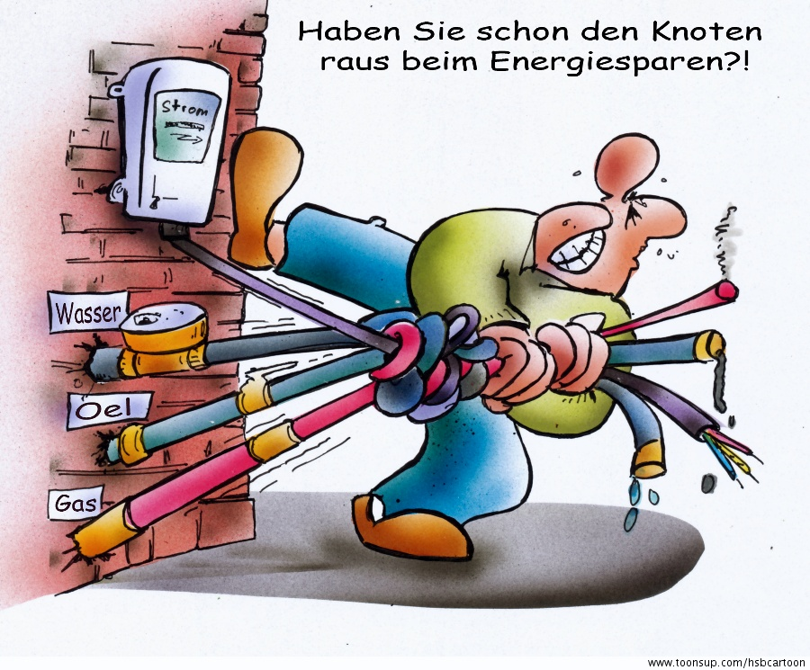Cartoon: Energiesparen 1