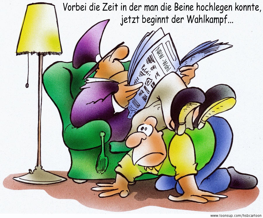Cartoon: Wahlkampfzeit 1