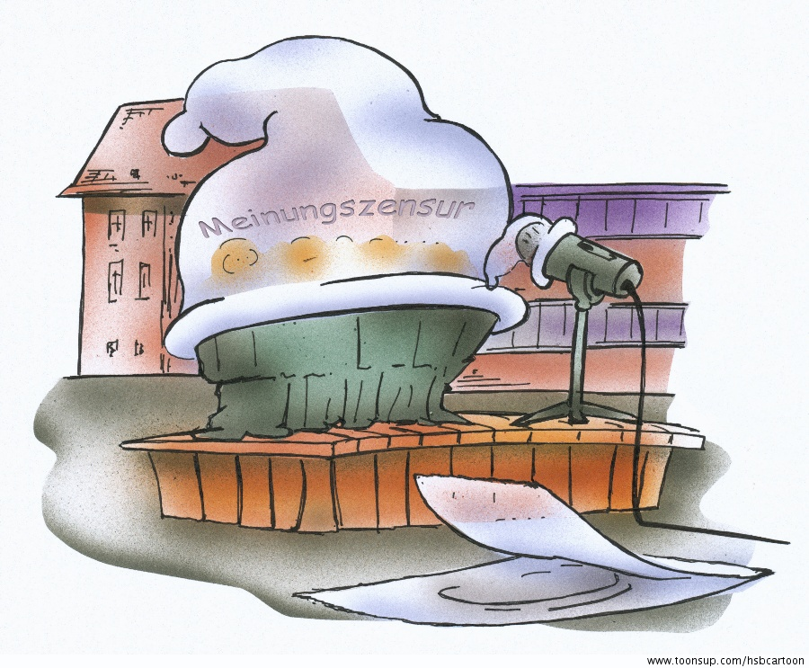 Cartoon: Meinungszensur 1