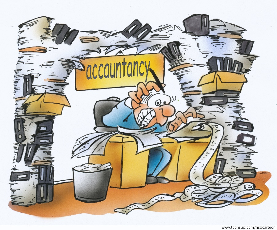 Cartoon: Der Buchhalter 1