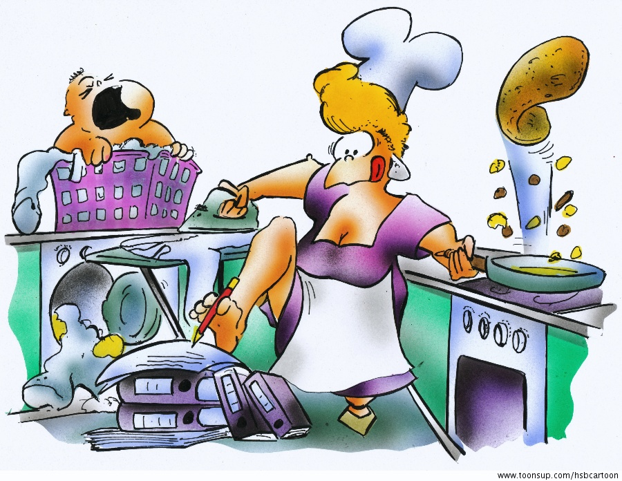 Cartoon: housewife 1