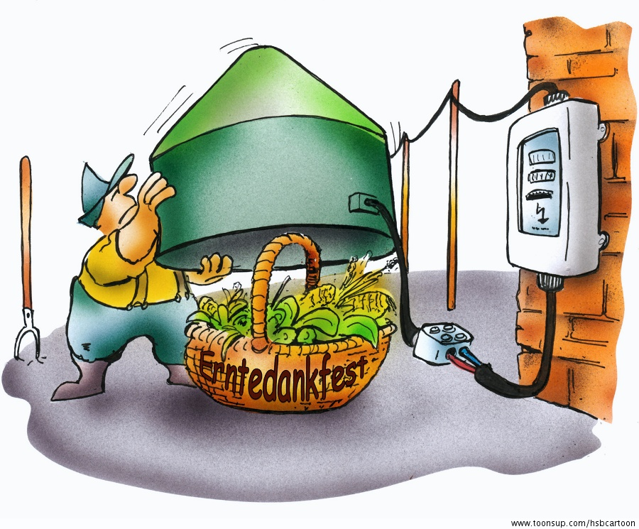 Cartoon: Erntedank 1