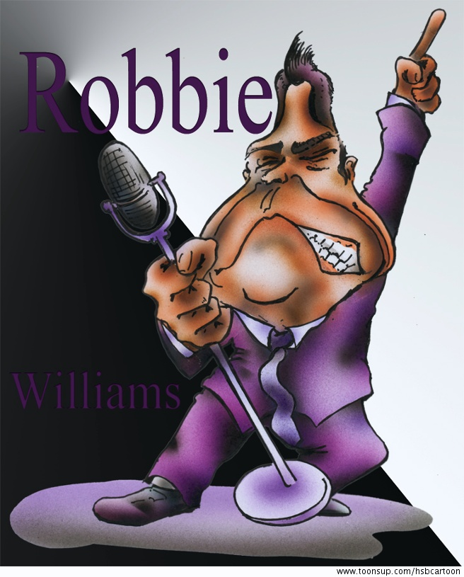 Caricature: Robbie Williams 1