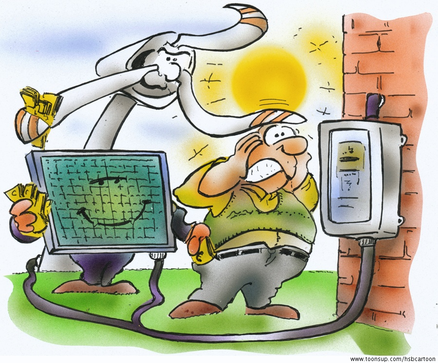 Cartoon: Ökoenergie 1