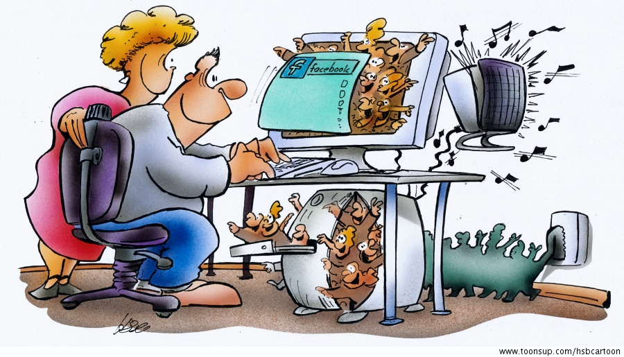 Cartoon: facebook 1