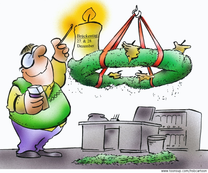 Cartoon: Brückentage 1