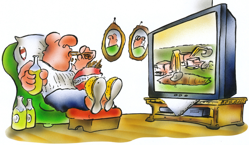 Cartoon: Feierabend 1